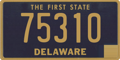 DE license plate 75310