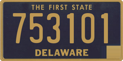 DE license plate 753101