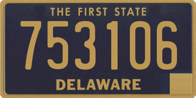 DE license plate 753106