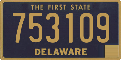 DE license plate 753109