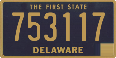 DE license plate 753117