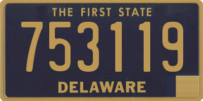 DE license plate 753119