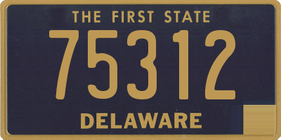 DE license plate 75312