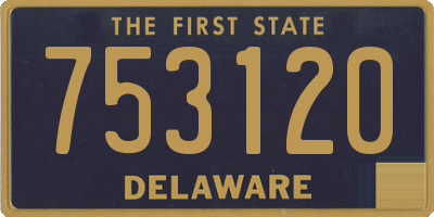 DE license plate 753120
