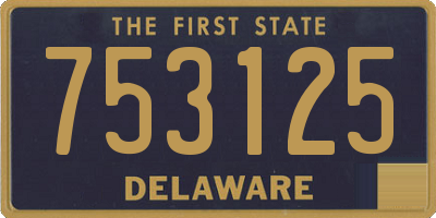 DE license plate 753125