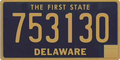 DE license plate 753130