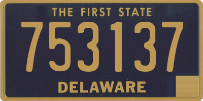 DE license plate 753137