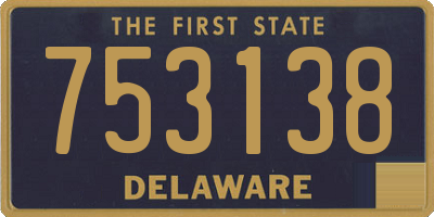 DE license plate 753138