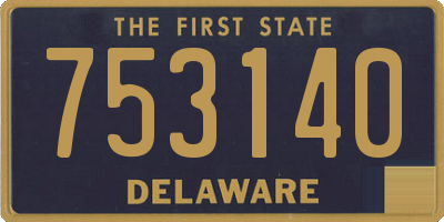 DE license plate 753140