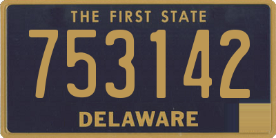 DE license plate 753142