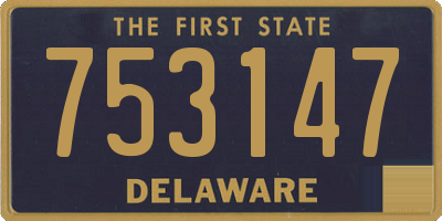 DE license plate 753147