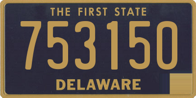DE license plate 753150