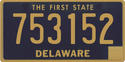 DE license plate 753152