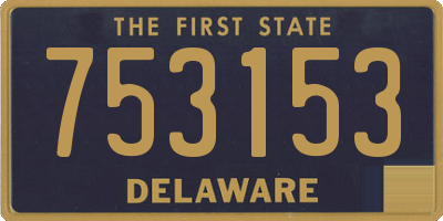 DE license plate 753153