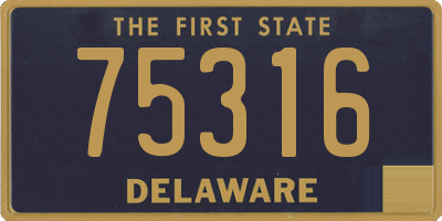 DE license plate 75316