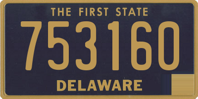 DE license plate 753160