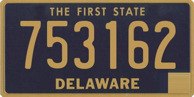 DE license plate 753162