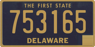 DE license plate 753165