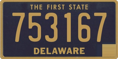 DE license plate 753167
