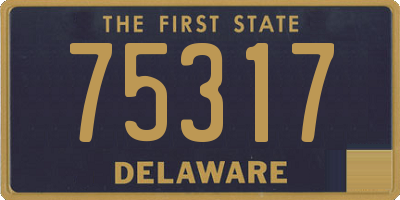 DE license plate 75317