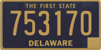 DE license plate 753170