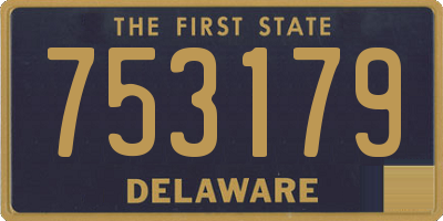 DE license plate 753179