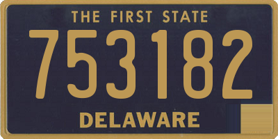 DE license plate 753182