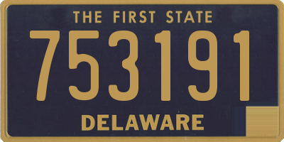 DE license plate 753191