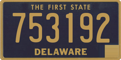 DE license plate 753192