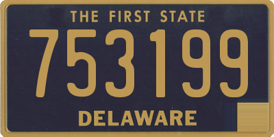 DE license plate 753199