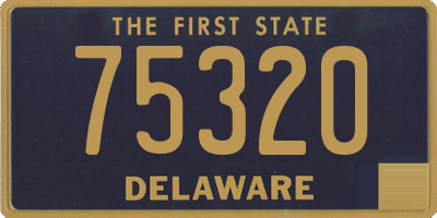 DE license plate 75320