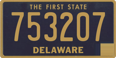 DE license plate 753207