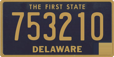 DE license plate 753210