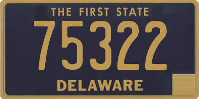 DE license plate 75322