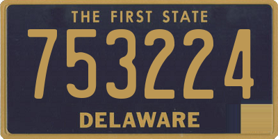 DE license plate 753224
