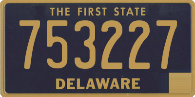 DE license plate 753227