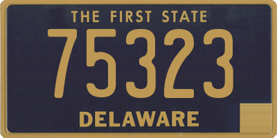 DE license plate 75323