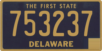 DE license plate 753237