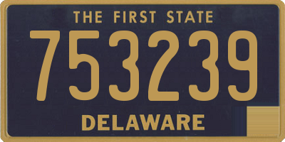 DE license plate 753239