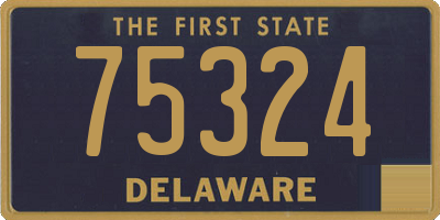 DE license plate 75324