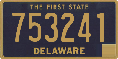 DE license plate 753241