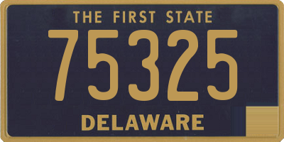 DE license plate 75325