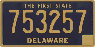 DE license plate 753257