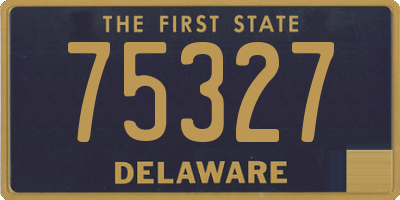 DE license plate 75327