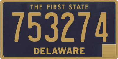 DE license plate 753274