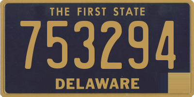 DE license plate 753294