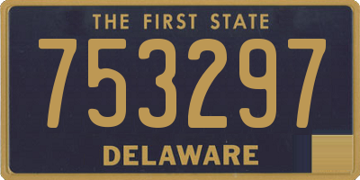 DE license plate 753297