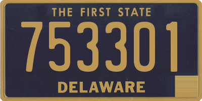 DE license plate 753301