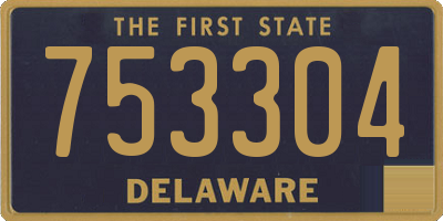DE license plate 753304