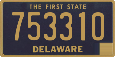 DE license plate 753310